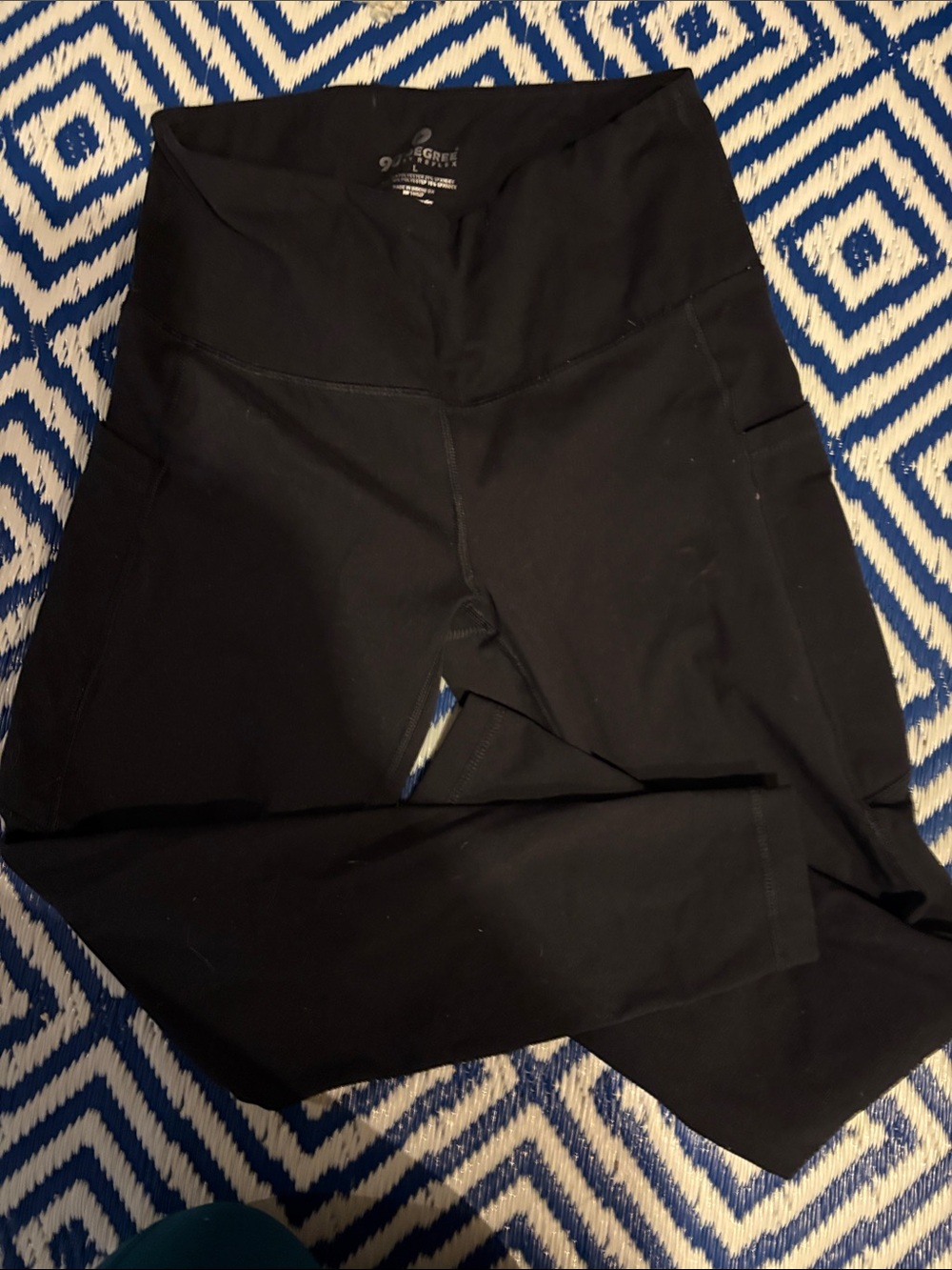 90 Degree By Reflex Black High-Rise Pocket Leggings